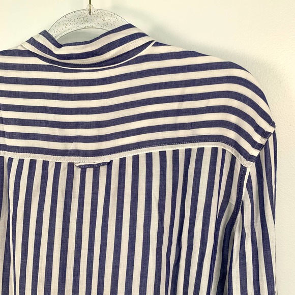 Philosophy Striped Blue/White Tunic Style Women's‎ Shirt M - Picture 6 of 6